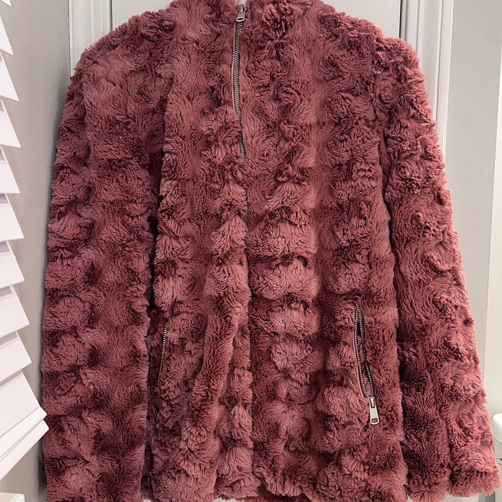 Forever 21 Mauve Teddy Jacket